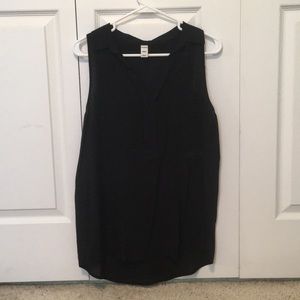 Sleeveless black top